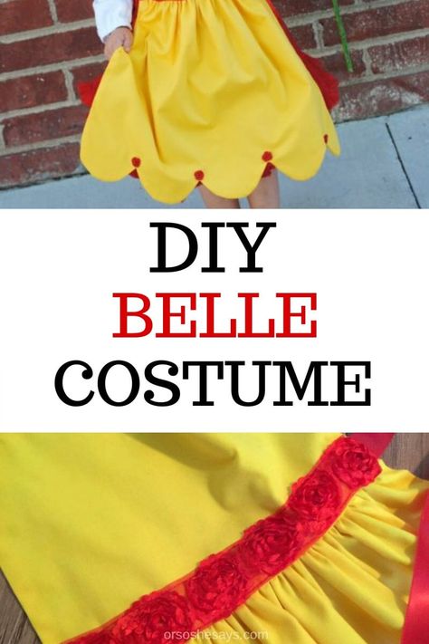 Diy Belle Costume Women, Belle Costume Toddler, Diy Belle Costume, Belle Costume Kids, Adult Belle Costume, Diy Beauty And The Beast Costumes, Belle Costume Diy, Diy Disney Princess Costume, Diy Princess Costume