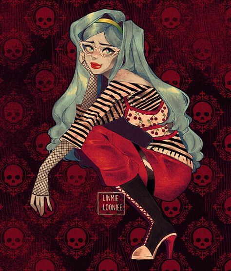 Monster High Ghoulia, Ghoulia Yelps, Monster H, Arte Monster High, Monster High Pictures, Moster High, Catty Noir, Love Monster, Monster High Art