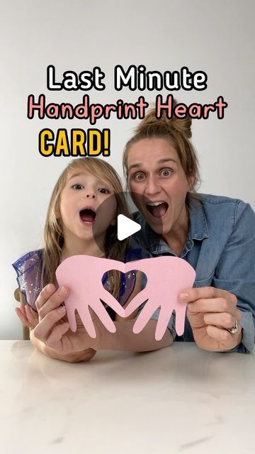 7 Days of Play on Instagram: "This last minute Valentine’s card idea takes seconds to make, and yet it still comes out oh so precious! 😍 Save/bookmark this video so you remember exactly where you need to place the hand to make the heart shape! ❤️ Have your kiddo write something special inside the card and this will make such a sweet keepsake gift for a parent, grandparent, or someone else special in your child’s lives! 💝 If you’re new here, hi 👋 I’m Michelle — follow @7daysofplay for more fun ideas for kids, tips for grown ups, and awesome products for families! And follow @7daysofpoppy too, perfect for play ideas if you have kids between the ages of 3 and 6! #kidscrafts #kidcraft #valentinesdaycard #diyvalentinescard" Parents Day Card Ideas Kids, Fun Ideas For Kids, Diy Valentines Cards, Play Ideas, 5 Kids, Grown Ups, Heart Cards, Fun Ideas, Keepsake Gift