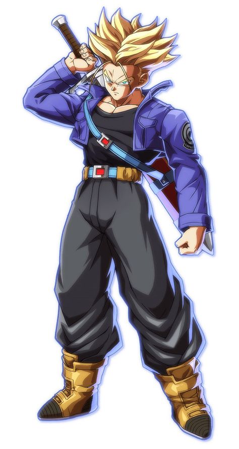 Trunks from Dragon Ball FighterZ Future Trunks Dbz, San Gohan, Trunks Dragon Ball, Super Trunks, Trunks Super Saiyan, Trunks Dbz, Goten Y Trunks, Ball Character, Image Dbz