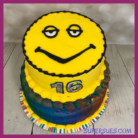 “Dazed and Confused” themed birthday cake. Dazed And Confused Birthday Party, Dazed And Confused Party, Meringue Cake Recipe, 19 Birthday, Meringue Cake, 19th Birthday, Themed Birthday Cakes, Dazed And Confused, Movie Party