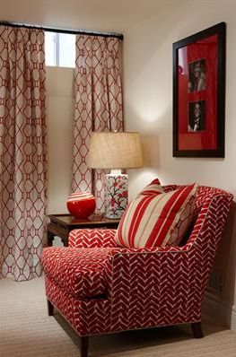 If you have the space, the curtain rod can be longer so that the draperies don't cover the window as much. Basement Window Treatments, Basement Window, Sarah Richardson Design, Basement Decorating, Redecorating Ideas, Basement Inspiration, Sarah Richardson, Basement Windows, Small Basements