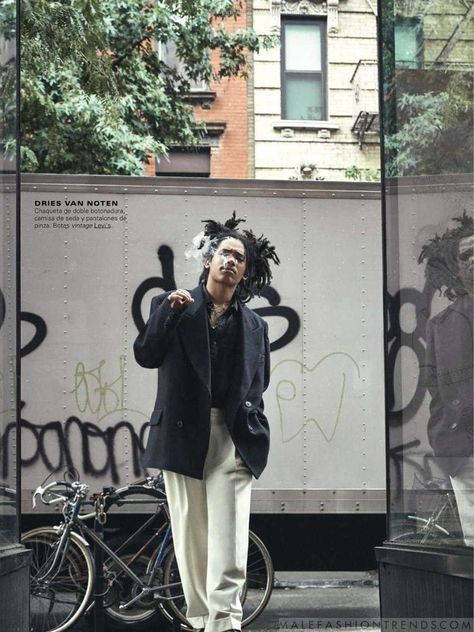 Jm Basquiat, Luka Sabbat, Basquiat Art, Moda Chic, Male Fashion Trends, Jean Michel Basquiat, Jean Michel, High Fashion Street Style, Male Fashion