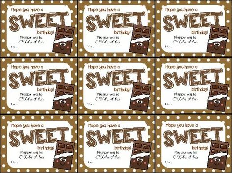 Cute Hershey's Chocolate Bar Birthday Gift Tag by Highs and Lows of a Teacher Candy Bar Sayings, Christmas Candy Bar, Caramel Chocolate Bar, Candy Quotes, Candy Bar Birthday, Hershey Chocolate Bar, Hershey's Chocolate, Birthday Gift Tags, Hershey Bar