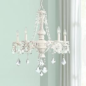 French Country Chandelier, Country Chandelier, Candelabra Chandeliers, Estilo Shabby Chic, French Chandelier, Kathy Ireland, White Chandelier, Shabby Chic Diy, 5 Light Chandelier