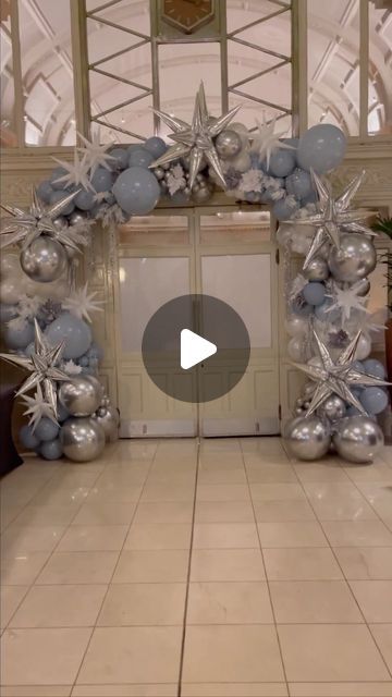 Unique Balloons on Instagram: "❄️WINTER WONDERLAND❄️

First Xmas theme of the year, how good would this be at your works Christmas party❄️

@the_met_hotel_leeds 
.
.
.
.
#leedsballoons #balloonsleeds #yorkshireballoons #leedsevents #filledwithlove #uniqueballoonsleeds #eventplannerleeds #eventplanner #yorkshireevents #weddingballoons #ballooninstallation  #balloonbackdrop #balloonwall #balloonsyorkshire #balloonsofinstagram #balloonlife #balloonbouquet #sempertex #qualatex #anagram #christmasballoons #christmasparty" Winter Wonderland School Dance, Winter Dance Themes, Winter Wonderland Balloon Arch, Winter Wonderland Dance, Winter Wonderland Balloon Garland, Winter Balloons, Santa Balloon, Snowflake Balloons, Winter Themed Party