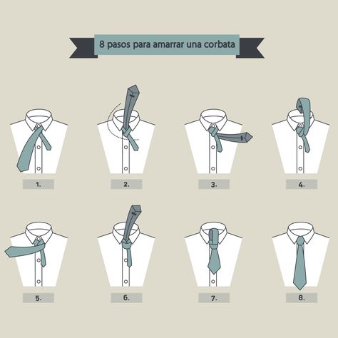 8 pasos para hacerte una corbata