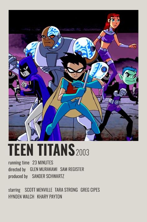 alternative minimalist polaroid poster // TEEN TITANS // 𝒇𝒐𝒓 𝒑𝒆𝒓𝒔𝒐𝒏𝒂𝒍𝒊𝒛𝒆𝒅 𝒑𝒐𝒔𝒕𝒆𝒓𝒔, 𝒅𝒎 𝒎𝒆! Movie Film Poster, Movie Character Posters, Minimalist Polaroid Poster, Original Teen Titans, Teen Titans Fanart, Movie Card, Iconic Movie Posters, Series Poster, Film Posters Minimalist