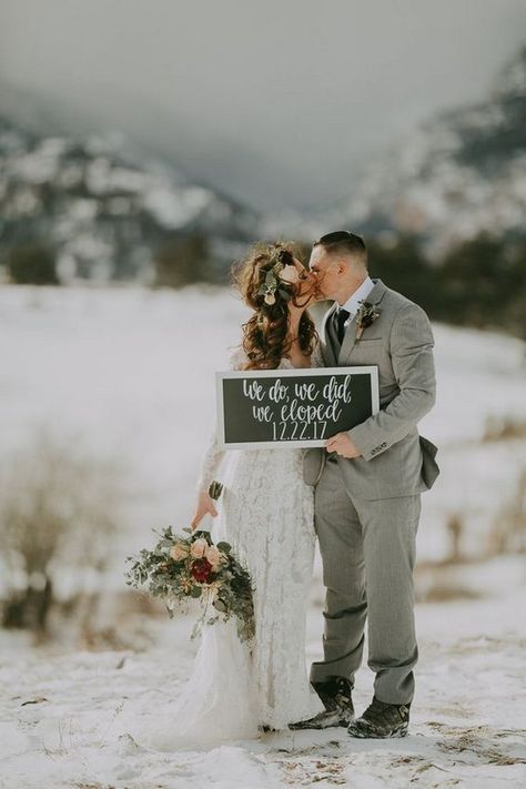 mountainside winter elopement wedding ideas Winter Elopement, Winter Mountain, Wedding Winter, Colorado Elopement, Estes Park, Winter Adventure, Ceremony Venue, Rocky Mountain National, Adventure Wedding