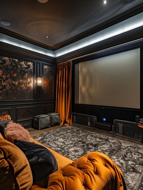 Small Home Theater Seating, Tiny Home Theater, Modern Theater Room, Movie Room Diy, Cozy Movie Room, Small Theater Room Ideas, Theater Room Seating, Theatre Room Seating, Home Theater Room Ideas