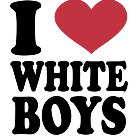 White Boys, I Love, T Shirt, White, Design