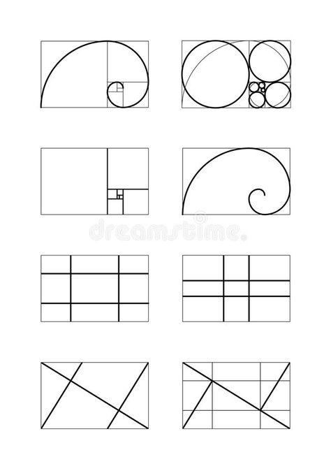 Dynamic Composition Illustration, Harmony Composition, Math Circle, Circle Composition, Golden Ratio Art, Golden Ratio In Design, Golden Ratio Logo, Harmony Design, Dynamic Lines