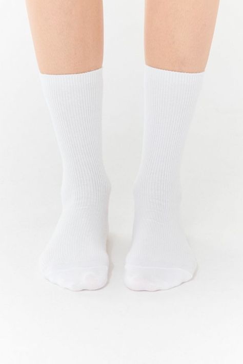 White Ankle Socks, White Crew Socks, Blouse Outfit Casual, Aesthetic Socks, Ankle High Socks, American Eagle Outfits, Classic Cortez, Nike Classic Cortez, Nike Classic