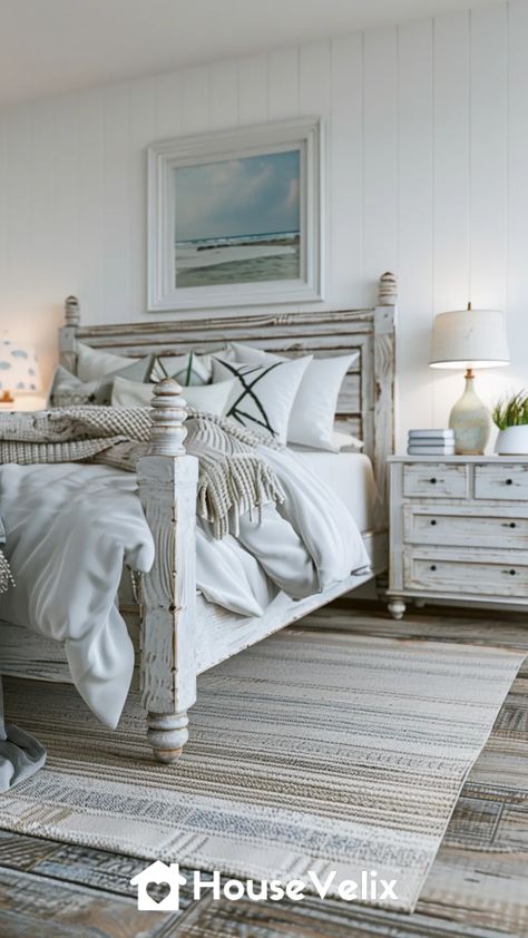 Whitewashed Furniture Whitewash Dark Wood Furniture, White Wash Bedroom Furniture, White Washed Bedroom Furniture, Whitewashed Furniture, White Washed Pine, Coastal Bedroom Ideas, White Washed Furniture, White Washed Wood, Pebble Floor