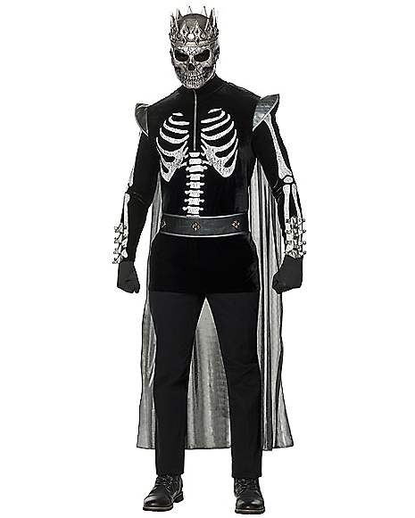 King Skeleton, Skeleton Queen, Scary Couples Halloween Costumes, Spirit Halloween Costumes, Skeleton King, Skeleton Dress, King Costume, Skeleton Halloween Costume, Skeleton Costume