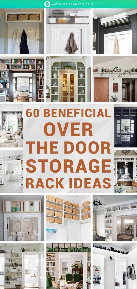 60-beneficial-over-the-door-storage-rack-ideas1 Utilizing Space In A Small House, Over The Door Shelf Ideas, Behind Door Storage Ideas Bathroom, Using Vertical Space Storage Ideas, Tiny Home Bathroom Storage, Small House Storage Hacks, How To Utilize Small Spaces, Behind The Door Storage Ideas, Bathroom Door Storage Ideas