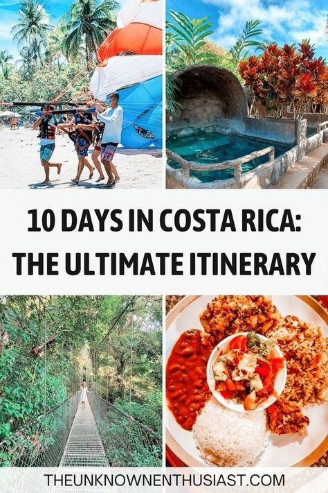 Costa Rica Itinerary, Costa Rico, 10 Day Itinerary, Fortuna Costa Rica, Costa Rica Travel Guide, San Jose Airport, Visit Costa Rica, Costa Rica Vacation, Central America Travel