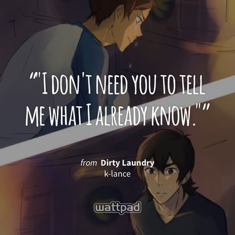 From VLD dirty laundry Klance Dirty Laundry Klance, I Dont Need You, Awesome Pictures, Don't Judge Me, Dirty Laundry, Don't Judge, Tron, Anime Shows, To Tell