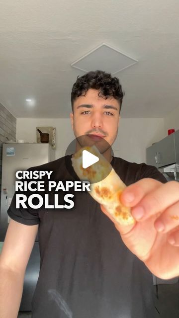 Ahmad Noori on Instagram: "Rice paper rolls  INGREDIENTS  rice paper 1 block tofu 1/2 cup spring onions  1/2 cup shredded carrots 1 tsp ginger paste or minced  1 tsp minced garlic   dipping sauce: 3-4 tbsp peanutbutter  1 tbsp soy sauce 1 tbsp sweet & sour sauce or sri racha water to dilute   METHOD sauté mincend ginger and garlic in some oil and add crumbled tofu to the pan. Cook for 3-5 mins and add carrot and spring onion. continue cooking for a few mins and let it cool. wetten the rice paper in lukewarm water from both sides and add 1-2 tbsp of the tofu mix. roll it up and fry in a pan for a few mins until golden crispy. serve with soy or peanut sauce and enjoy :) ➖➖➖➖➖➖➖➖➖➖➖➖➖ for more recipes, check out my eBooks (link in the bio)   ⁣⁣ ⁣⁣ ⁣⁣ ⁣⁣ ⁣⁣ ⁣⁣ ⁣⁣ #tofu #tofurecipes ⁣⁣ #vegandu Sweet Rice Paper Rolls, Rice Paper Spring Rolls Fried, Crispy Rice Paper Rolls, Fried Rice Paper, Garlic Dipping Sauce, Crumbled Tofu, Sweet Sour Sauce, Ginger Paste, Rice Paper Rolls