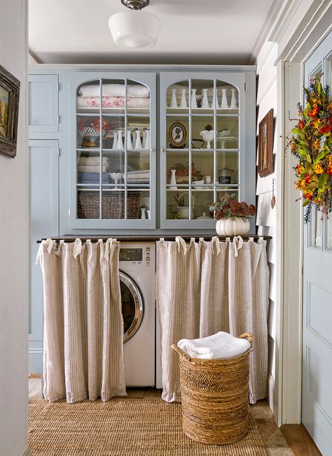 Mudroom Laundry Room Ideas, Hidden Laundry, Laundry Room Closet, Mudroom Laundry Room, Laundry Room Ideas, Laundry Room Shelves, Mudroom Design, Laundry Room Inspiration, Laundry Closet