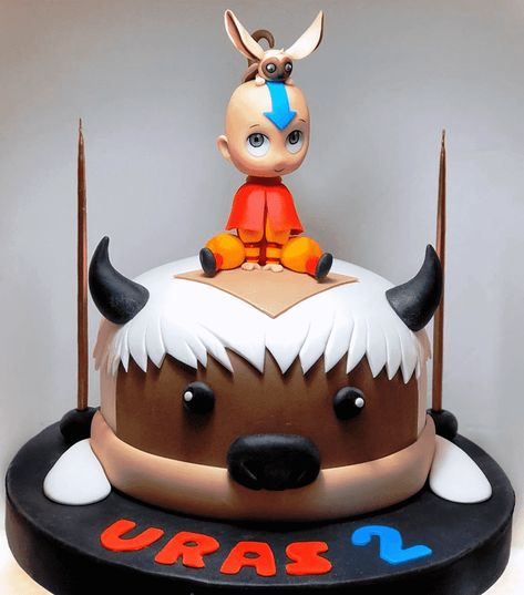 Avatar The Last Airbender Cake, Appa Avatar, Marvel Cake, Baker Cake, Cake Designs Images, Cool Cake Designs, Star Wars Cake, Cartoon Cake, Animal Cakes