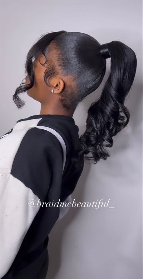 Hairstyles For Birthday Girl Black 12, Hair Styles For Teens Girl Black, Middle Ponytail Hairstyles, 9th Grade Hairstyles Black, 13th Birthday Hairstyles Black, Cute Hairstyles For A Dance, Birthday Hairstyles Natural Hair, Phoenix Outfits, Dance Hairstyles Competition