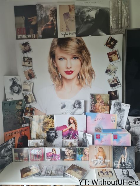 Taylor swift collection WithoutUHere Taylor Swift Collection, Taylor Swift Cd, Taylor Swift New, Love For Her, Estilo Taylor Swift, Swift Photo, Big Crush, Vinyl Cd, Cute Room Ideas