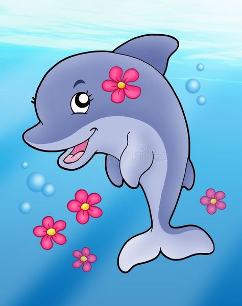 Dolphin Clipart, Dolphin Drawing, Cartoon Dolphin, Dolphins Tattoo, Dolphin Coloring Pages, Cute Dolphin, Baby Dolphins, Dolphin Art, Art Mignon