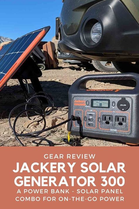 The Jackery Solar Generator 300 is a power station, solar panel combination from Jackery perfect for short camping trips or as a home backup. Camping Solar Panels, Camper Equipment, Van Project, Solar Powered Generator, Wind Power Generator, Campervan Ideas, Energy Efficient Buildings, Electric Generator, Solar Power Bank