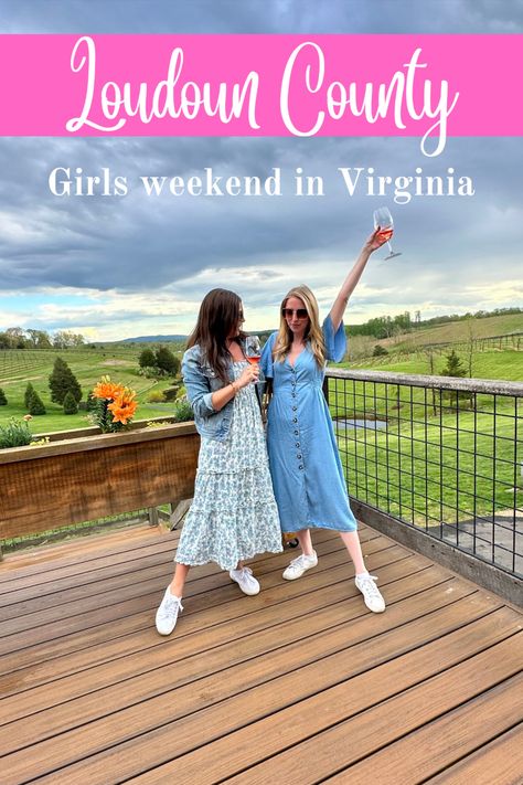 Travel to Loudoun County, Virginia. Loudoun County is 25 miles outside of Washington, DC. Over 50 wineries, fine dining and beautiful towns. Loudoun County is perfect for a girls weekend getaway in Virginia. Girls weekend in Loudoun County #DCsWineCountry #LoveLoudoun Loudoun County Virginia, Mexico City Travel, Girls Weekend Getaway, Passport Travel, Tourism Website, South Africa Travel, Girls Weekend, Northern Virginia, Florida Travel