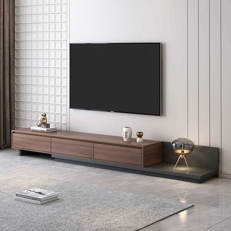 Simple Modern Tv Wall, Tv Unit Minimal, Wooden Tv Unit Design, Minimal Tv Unit Design, Minimalist Tv Unit Design, Minimal Tv Unit, Minimalist Tv Unit, Tv Stand Minimalist, Living Room Tv Cabinet Designs