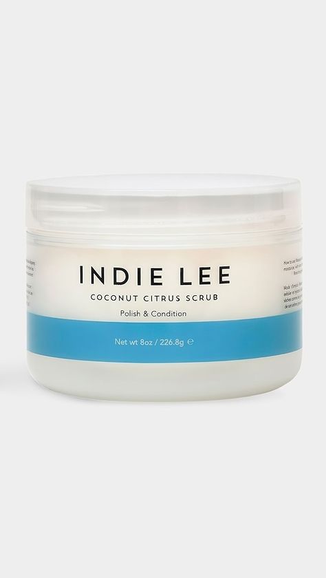 Indie Lee Coconut Citrus Body Scrub | Shopbop Citrus Body Scrub, Lemon Balm Extract, Vanilla Fruit, Indie Lee, Body Gel, Coconut Oil For Skin, Sls Free Products, Autumn 2024, Smoother Skin