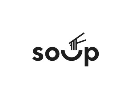 Soup logo concept by Alexander Soup Branding, Soup Logo, Pasta Logo, Logo Dessert, Pasta Food Recipes, Sushi Logo, Clever Logo Design, Chuncheon, Kitchen Logo