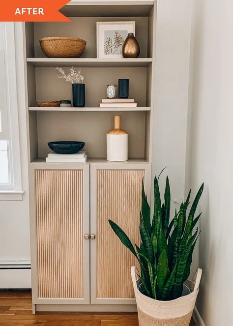 Billy Regal Hack, Bookcase Redo, Ikea Bedroom Hacks, Ikea Kitchen Hacks, Diy Kast, Ikea Billy Hack, Ikea Hacks Ideas, Billy Ikea, Best Ikea Hacks