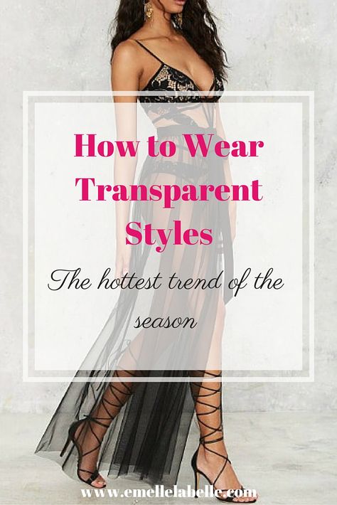 What To Wear Under Sheer Dress, Black And Pink Dress, Sheer Material, Style Tips, Peek A Boo, Red Carpet Fashion, Sheer Dress, Fashion Outfit, Hottest Trends