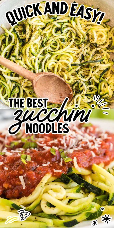 Spaceshipsandlaserbeams Recipes, Homemade Zucchini Noodles, Zucchini Noodles Spaghetti, Types Of Pasta Sauce, Cooking Zoodles, Cook Zucchini Noodles, Zucchini Dinner Recipes, Veggie Pasta Recipes, Veggie Noodles Recipes