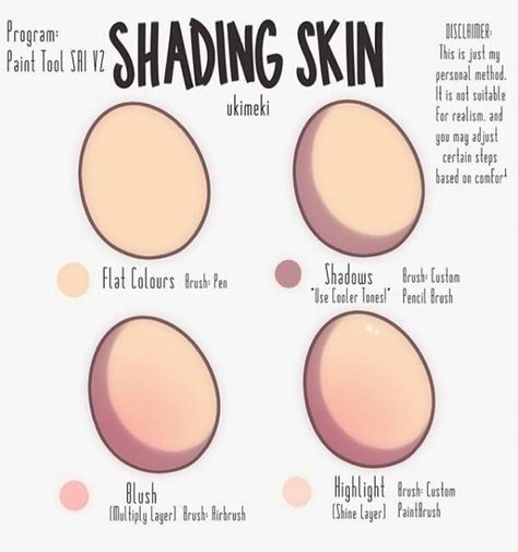 Art is Fun with Me on Instagram: “Just a quick and easy guide for shading skin. Or how to shade one skin tone exactly.🙂 • Creds to @ukimeki �💕 • • #drawing #draw #howtodraw…” الفن الرقمي, Skin Drawing, Drawing Hair, Blond Amsterdam, How To Shade, Shading Techniques, Digital Art Beginner, Coloring Tutorial, Digital Painting Tutorials