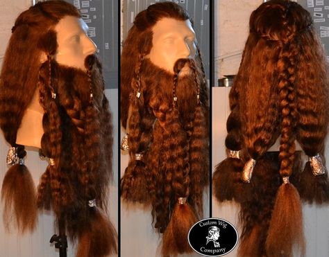 Our blog about styling and putting together this custom Dwarf beard and wig for a #cosplay client! Cosplay Beard, Beard Wig, Pirate Hair, Braided Beard, Fake Beards, Diy Beard, Men's Facial Hair, Beard Fade, Wig Companies