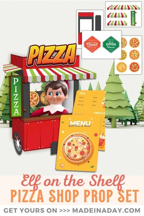 Get in on the holiday fun with our Elf on the Shelf Printable Pizza Shop prop set! Download and print your very own interactive pizza-making experience today. elf on the shelf printable props, elf on the shelf printables, elf on the shelf printable cutouts, elf on the shelf free printable props Elf On Shelf Printables Props, Printable Elf On The Shelf Ideas, Elf On The Shelf Props Free Printable, Elf On The Shelf Printables Free Props, Elf Free Printables, Elf On The Shelf Printables Free, Pizza Cart, Elf Printables Free, Elf Food Groups