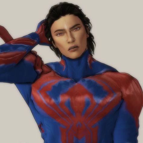 Spider man accross the spider verse the sims 4 Miles Morales Sims 4, Miguel O'hara Sims 4 Cc, Spiderman Sims 4 Cc, Sims 4 Spiderman Cc, Miguel O Hara, The Spider, Miles Morales, Spiderman Art, Agust D