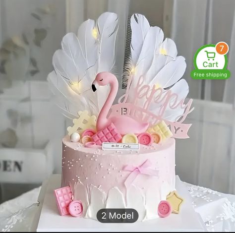 Flamingo Birthday Party, Birth Day, Flamingo Birthday, Cool Birthday Cakes, Cake Decorating Tools, Fancy Cakes, Decorating Tools, Cake Designs, Baby Love