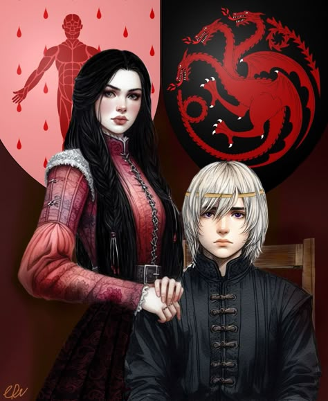 Aegon Iii Targaryen Art, Targaryen Portrait, Bolton Game Of Thrones, Rheagar Targaryen, Aegon Iii Targaryen, Hotd Fanart, Targaryen Dynasty, Aegon Iii, House Bolton