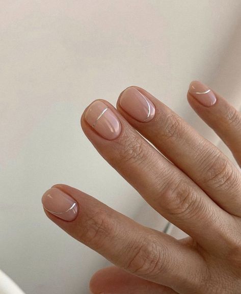 Nude Nail Design, Minimal Nails Art, Hello Nails, Nude Nail, Nude Nail Designs, Subtle Nails, Modern Nails, Simple Gel Nails, Minimal Nails