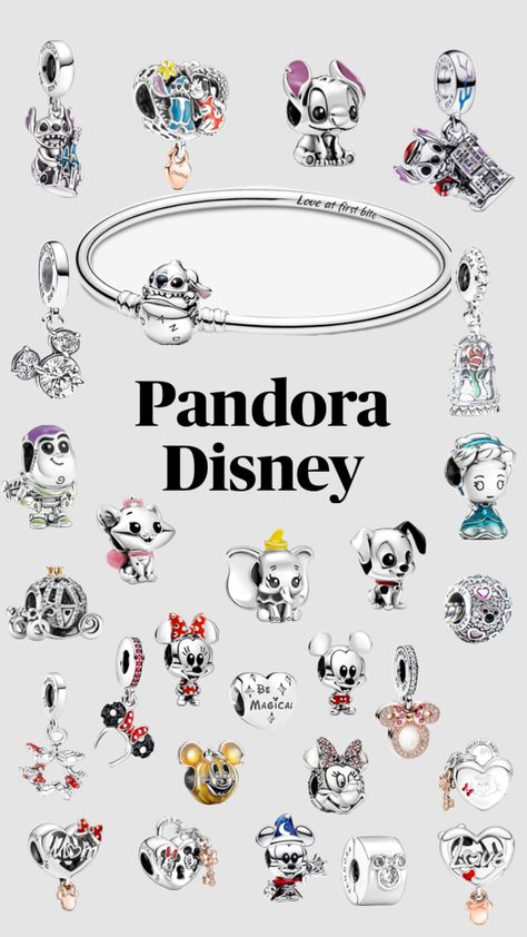 Pandora Bracelet Charms Ideas, Pandora Charms Disney, Pandora Bracelet Designs, Pandora Jewelry Charms, Pandora Disney, Pandora Beads, Cute Tattoos For Women, Pandora Bracelet Charms, Pandora Bracelets