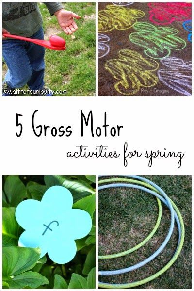 5 fun gross motor activities for spring Activities For Spring, Painting With Kids, Gross Motor Activities, Spring Preschool, Movement Activities, Grammar School, Outdoor Learning, Spring Theme, Toddler Play