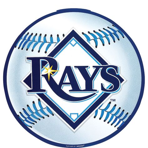 Baseball Celebration, Softball Team Mom, Xmas Bulbs, Sticky Tack, Rays Logo, Rays Baseball, Baseball Theme Party, Water Slide Decals, Soft Ball