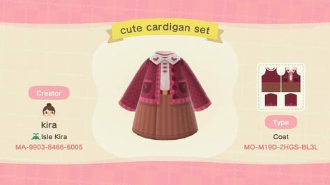 This set is so cute and I love the back collar ❤🌷 #animalcrossingnewhorizons #animalcrossing #animalcrossingqrcodes #animalcrossingcodes… Cottage Core Acnh, Acnh Clothing Designs, Acnh Orange, Acnh Qr Codes, Cottage Core Autumn, Ac Room, Animal Crossing Pc, Orange Clothing, Ac Codes