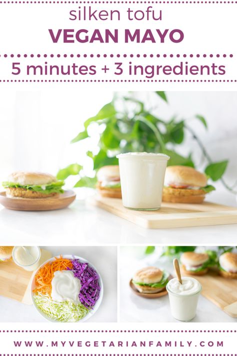 Mayo Tofu, Tofu Mayo, Vegan Mayo Recipe, Easy Tofu, Tofu Recipes Easy, Tofu Vegan, Mayo Recipe, Vegan Mayo, Silken Tofu