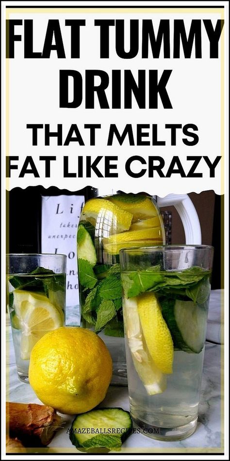 Amazing Cucumber Lemon Ginger Pineapple Fat Burn Drink To Help You Deflate Stomach Fat Very Fast Flat Tummy Drink, Baking Soda Beauty Uses, Healthy Smoothie, Flat Tummy, Fat Burning Drinks, Detox Smoothie, Detox Drinks, Smoothie Diet, Lose Belly