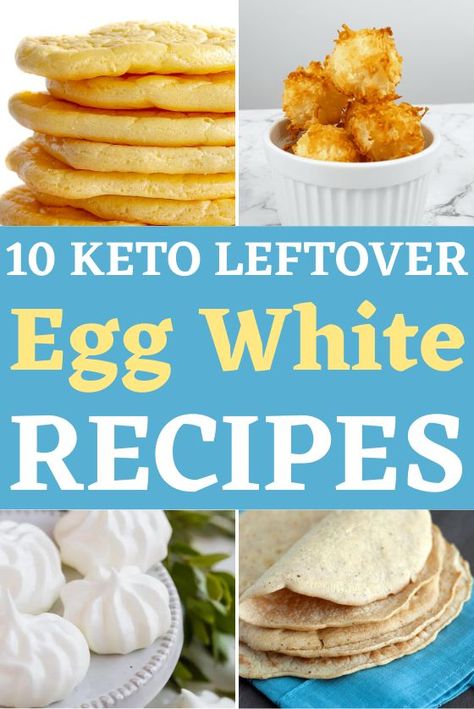 Recipes Using Egg Whites, Eggwhite Recipes, Leftover Egg Whites Recipes, Egg White Breakfast Recipes, Recipe Using Egg Whites, Recipes Using Coconut Flour, Egg White Breakfast, White Recipes, Best Egg Recipes